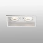 Faro - Hyde Lampe Encastrable Blanche Carré Orientable 2L GU10 50/60Hz 8W IP20 classe I