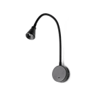 Faro - Bel Led Applique Lecteur Noir HIGH POWER LED 50/60Hz 3W 3000KIP 20 150lm classe