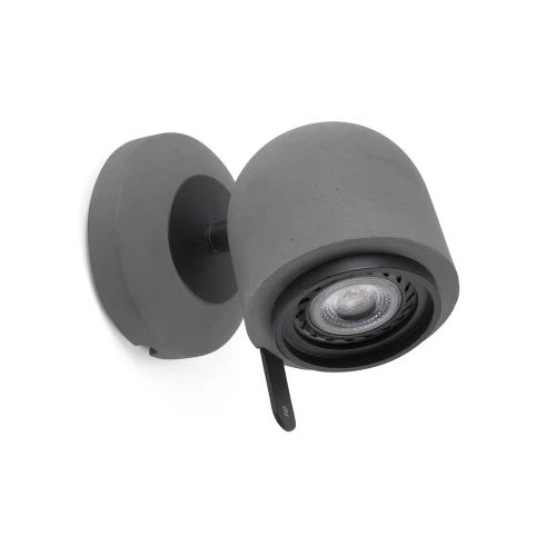 Faro - Stone-1 Applique Gris Roche GU10 50/60Hz 8W IP 20 classe I100V-240V