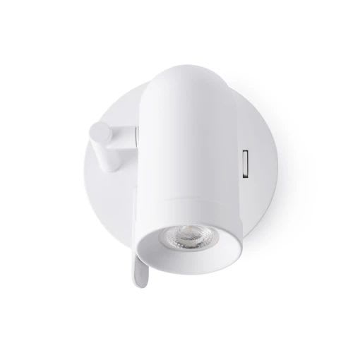 Faro - Orleans Lampe Applique Blanc 1L GU10 50/60Hz 8W IP 20 classeI 100V-240V