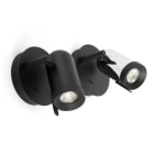 Faro - Orleans Lampe Applique Noir 1L GU10 50/60Hz 8W IP 20 classeI 100V-240V