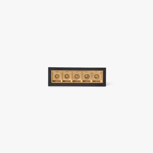 Faro - TROOP encastrable 5x2W noir-or 15° 2700K CRI90 5x2W 2700K IP 20700mA CC classe I