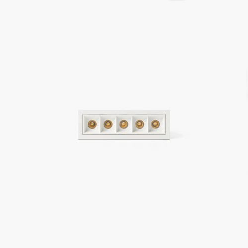 Faro - TROOP encastrable 5x2W blanc-blanc 36° 2700K CRI90 5x2W 2700K IP 20700mA CC clas