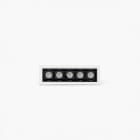 Faro - TROOP encastrable 5x2W blanc-noir 48° 2700K CRI90 5x2W 2700K IP 20700mA CC class