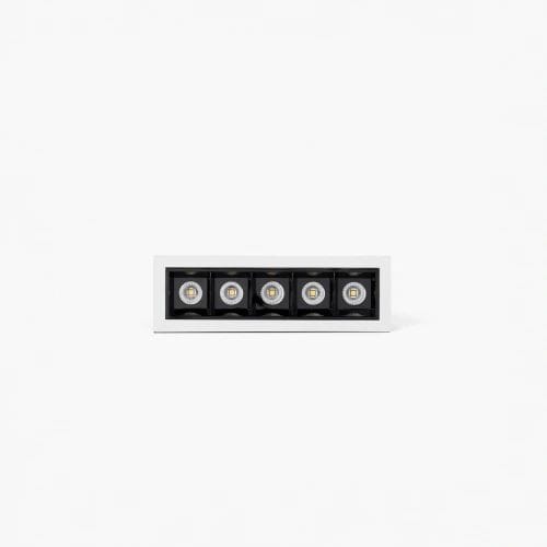 Faro - TROOP encastrable 5x2W blanc-noir 15° 4000K CRI90 5x2W 4000K IP 20700mA CC class