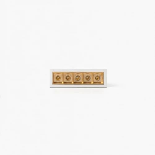 Faro - TROOP encastrable 5x2W blanc-or 36° 4000K CRI90 5x2W 4000K IP 20700mA CC classe