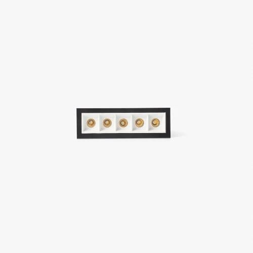 Faro - TROOP encastrable 5x2W noir-blanc 48° 4000K CRI90 5x2W 4000K IP 20700mA CC class