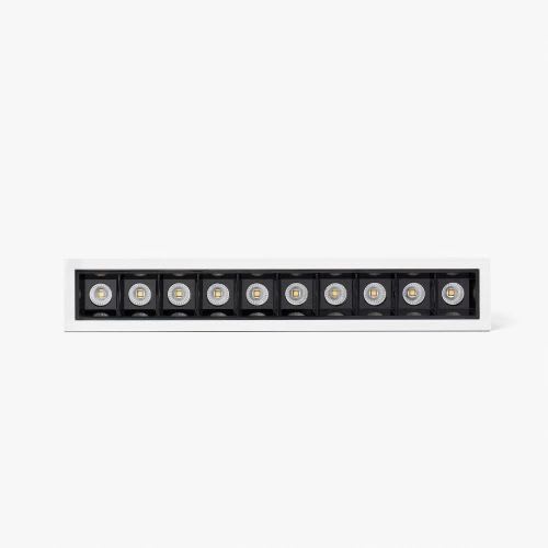 Faro - TROOP encastrable 10x2W blanc-noir 36° 2700K CRI90 10x2W 2700K IP 20700mA CC cla