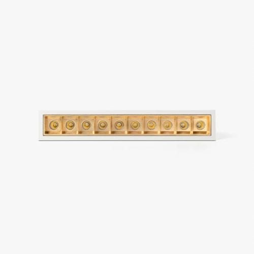 Faro - TROOP encastrable 10x2W blanc-or 48° 2700K CRI90 10x2W 2700K IP 20700mA CC class