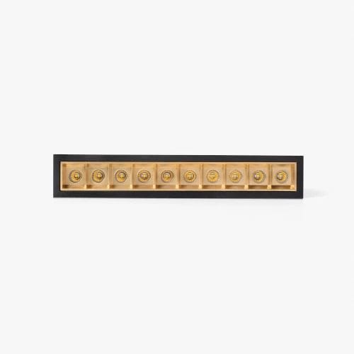 Faro - TROOP encastrable 10x2W noir-or 48° 4000K CRI90 10x2W 4000K IP 20700mA CC classe