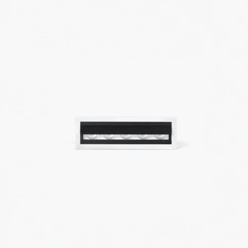 Faro - TROOP Lèche-mur encastrable blanc-noir 3000K CRI90 5x2W 3000K IP 20 700mACC clas