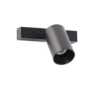 Faro - Stan Lampe Applique/Plafond Noir 1L GU10 50/60Hz 8W IP 20 classeI 100V-240V
