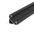 Faro - Profil surface 45° noir 2M IP classe I