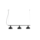 Faro - Tatawin LINEAL S Lampe suspension linéaire noire Light Source: E27 G45 15W 50/60