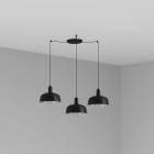 Faro - Tatawin M 3L Lampe suspension noire Light Source: E27 15W 50/60Hz IP20 Classe:I