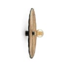 Faro - Costas 600 H70 Lampe applique/plafonnier noire/rotin Light Source: E27 15W 50/60