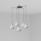 Faro - Venice 5L Lampe suspension blanche Light Source: E27 15W 50/60Hz IP20 Classe:I