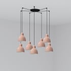 Faro - Venice 7L Lampe suspension rose Light Source: E27 15W 50/60Hz IP20 Classe:I CRI
