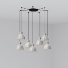 Faro - Venice 7L Lampe suspension rayures Light Source: E27 15W 50/60Hz IP20 Classe:I