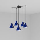 Faro - Venice 5L Lampe suspension bleu cobalt Light Source: E27 15W 50/60Hz IP20 Classe