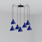 Faro - Venice 7L Lampe suspension bleu cobalt Light Source: E27 15W 50/60Hz IP20 Classe