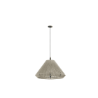 Faro - Saigon OUT C70 Lampe suspension grise/beige cone cap Light Source: E27 15W 50/60