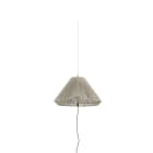 Faro - Saigon OUT C70 Lampe portable et suspension grise/beige hole cap Light Source: E