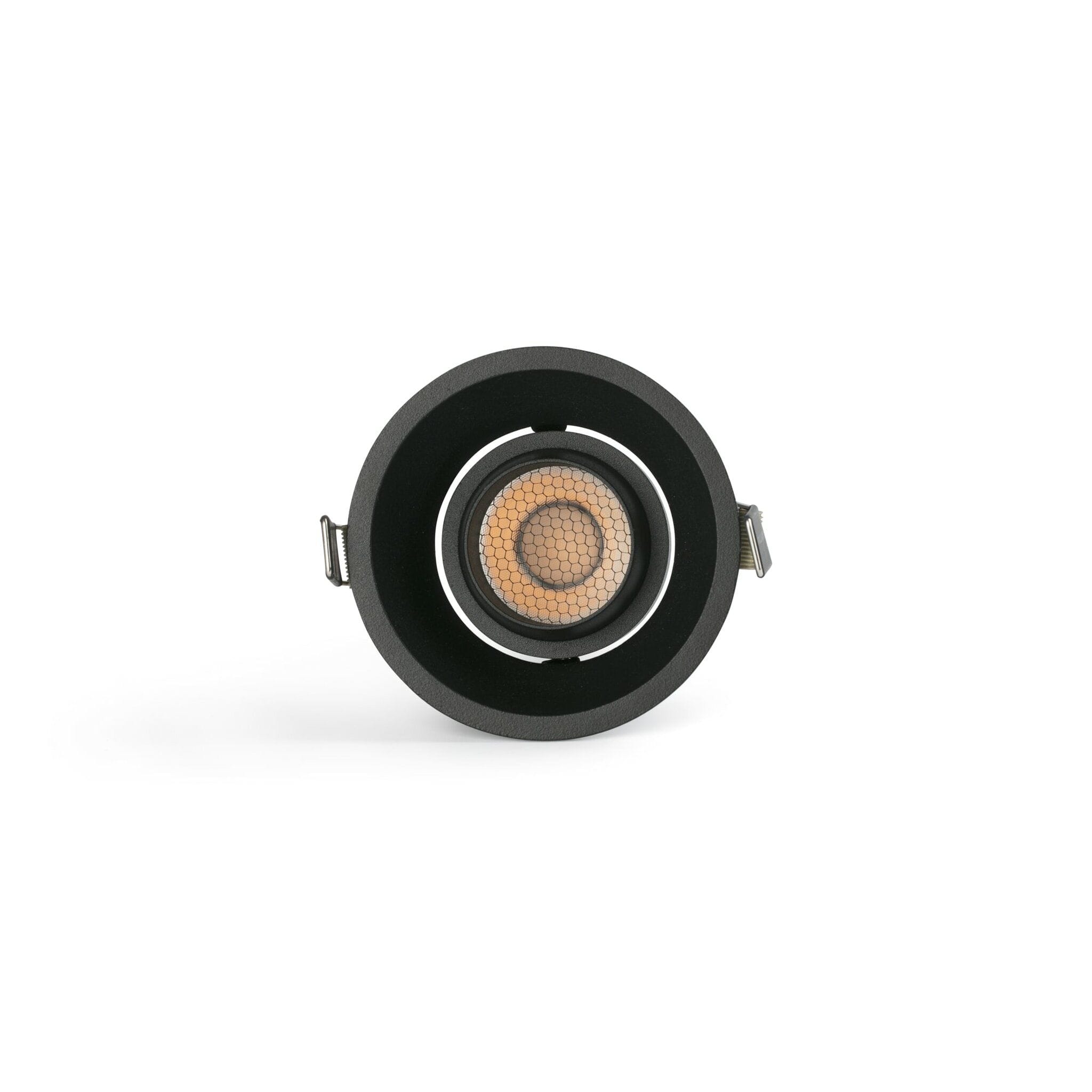 Faro - Tulipa encastré orientable noir 10W 2700K   55°  dali