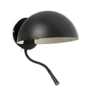 Faro - Dominica Lampe applique noire avec lecteur