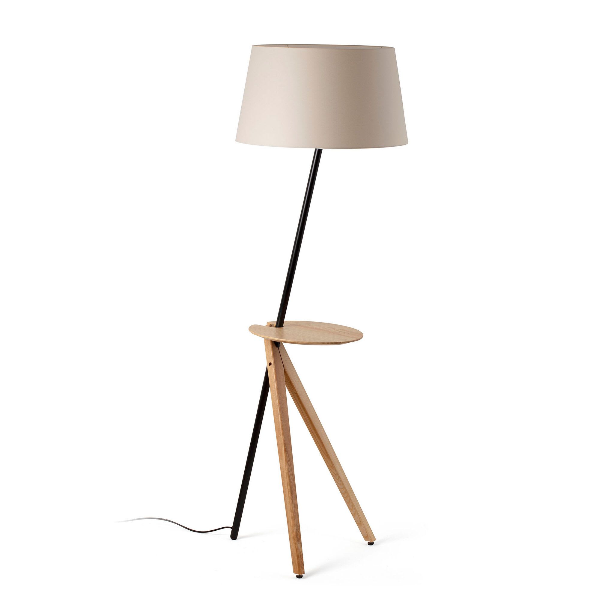 Faro - Treewood tray Lampadaire frêne