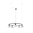 Faro - Tatawin S Lampe suspension circulaire blanche