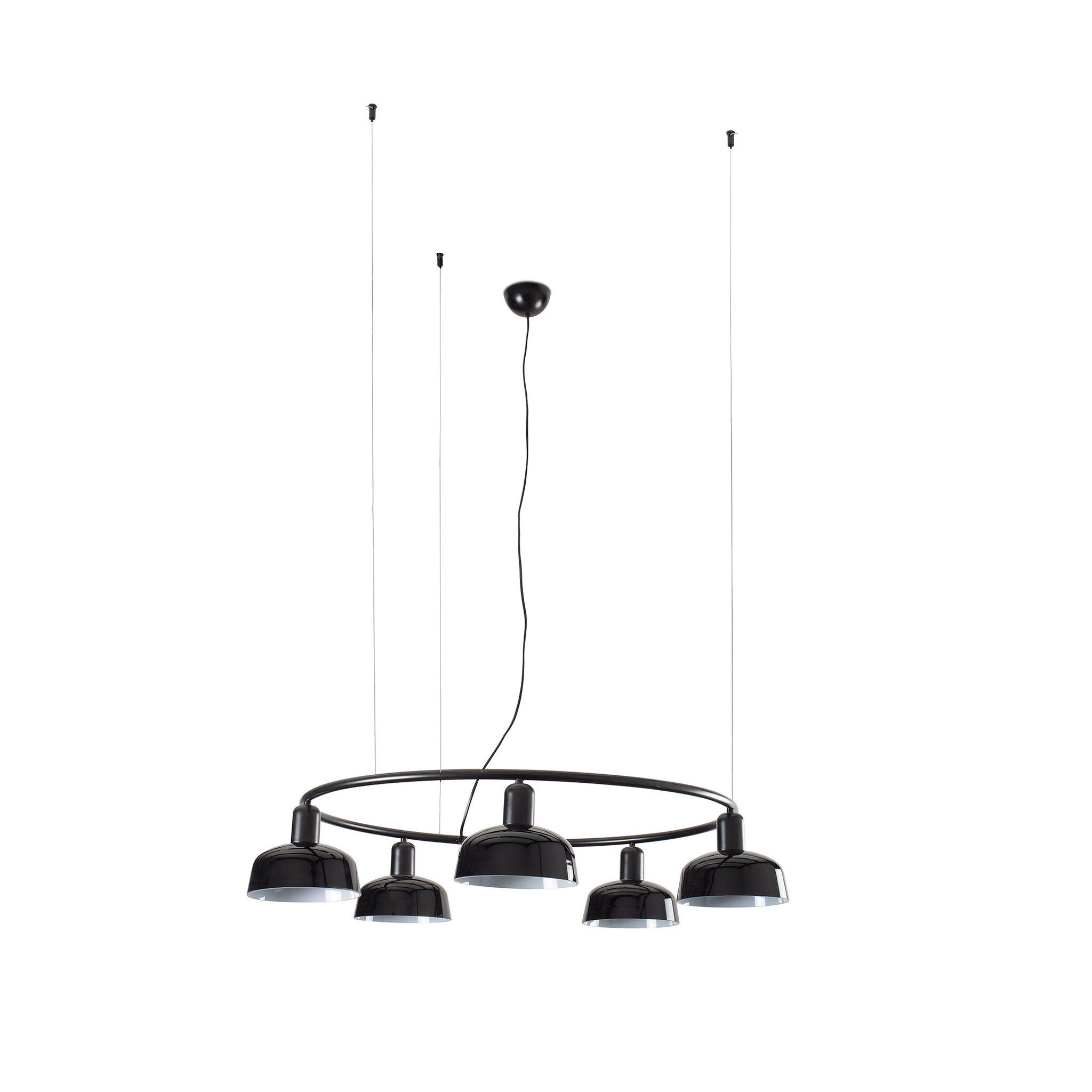 Faro - Tatawin S Lampe suspension circulaire noire