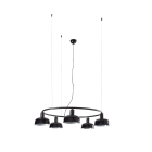 Faro - Tatawin S Lampe suspension circulaire noire