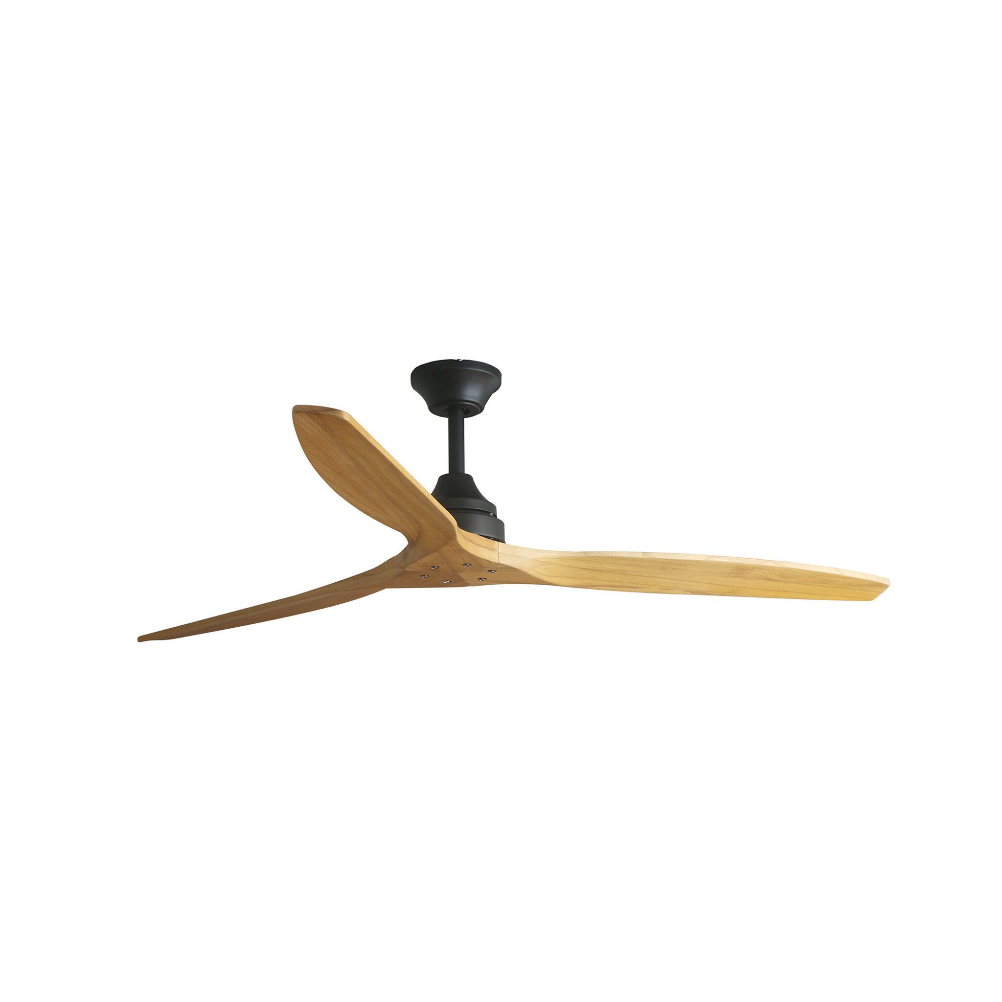 Faro - Alo L Ventilateur noir/bois DC