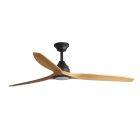 Faro - Alo L Ventilateur noir/bois DC CCT