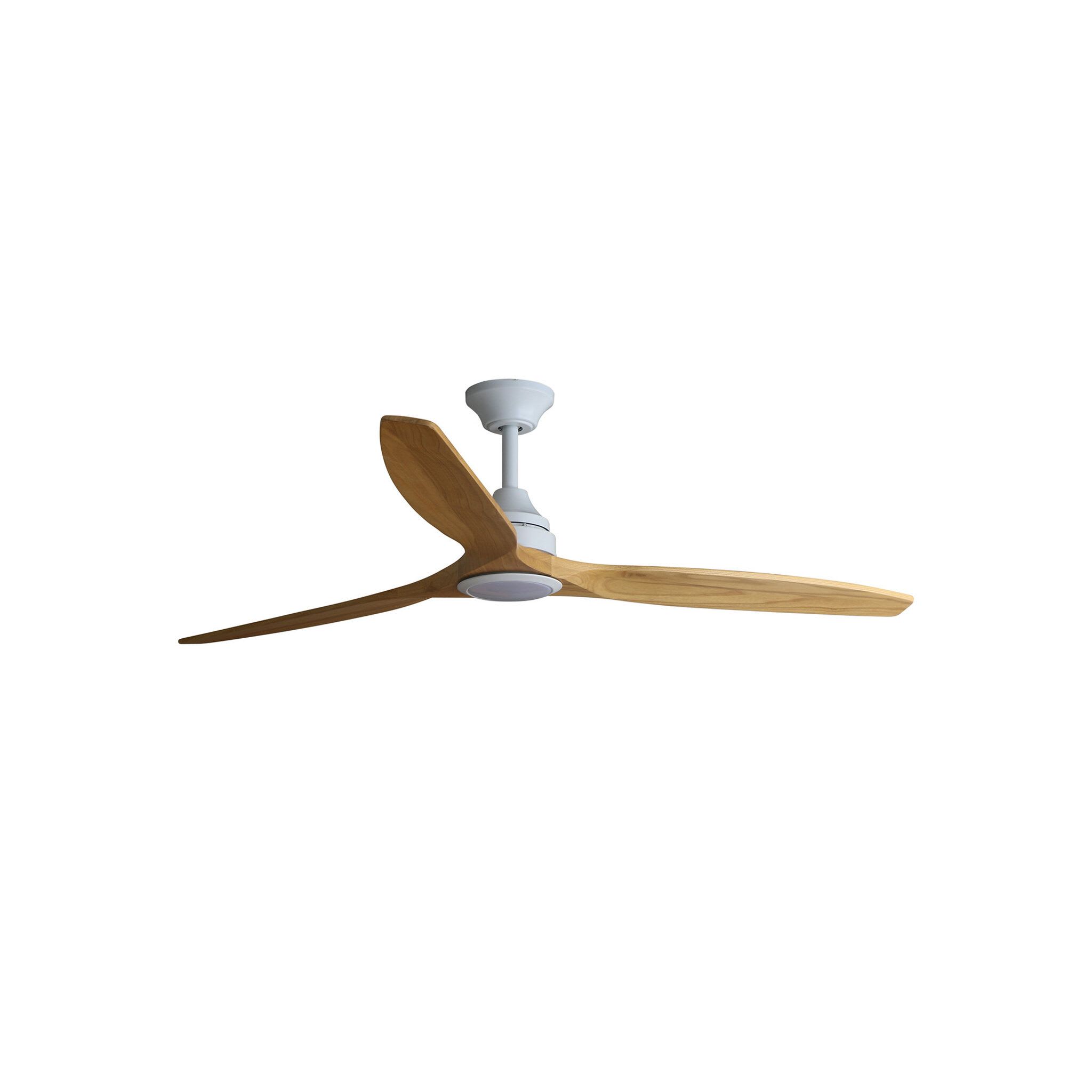 Faro - Alo L Ventilateur blanc/bois DC CCT