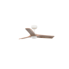 Faro - Heywood S led Ventilateur blanc/bois clair DC