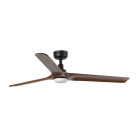 Faro - Heywood L led Ventilateur noir/bois foncé DC smart
