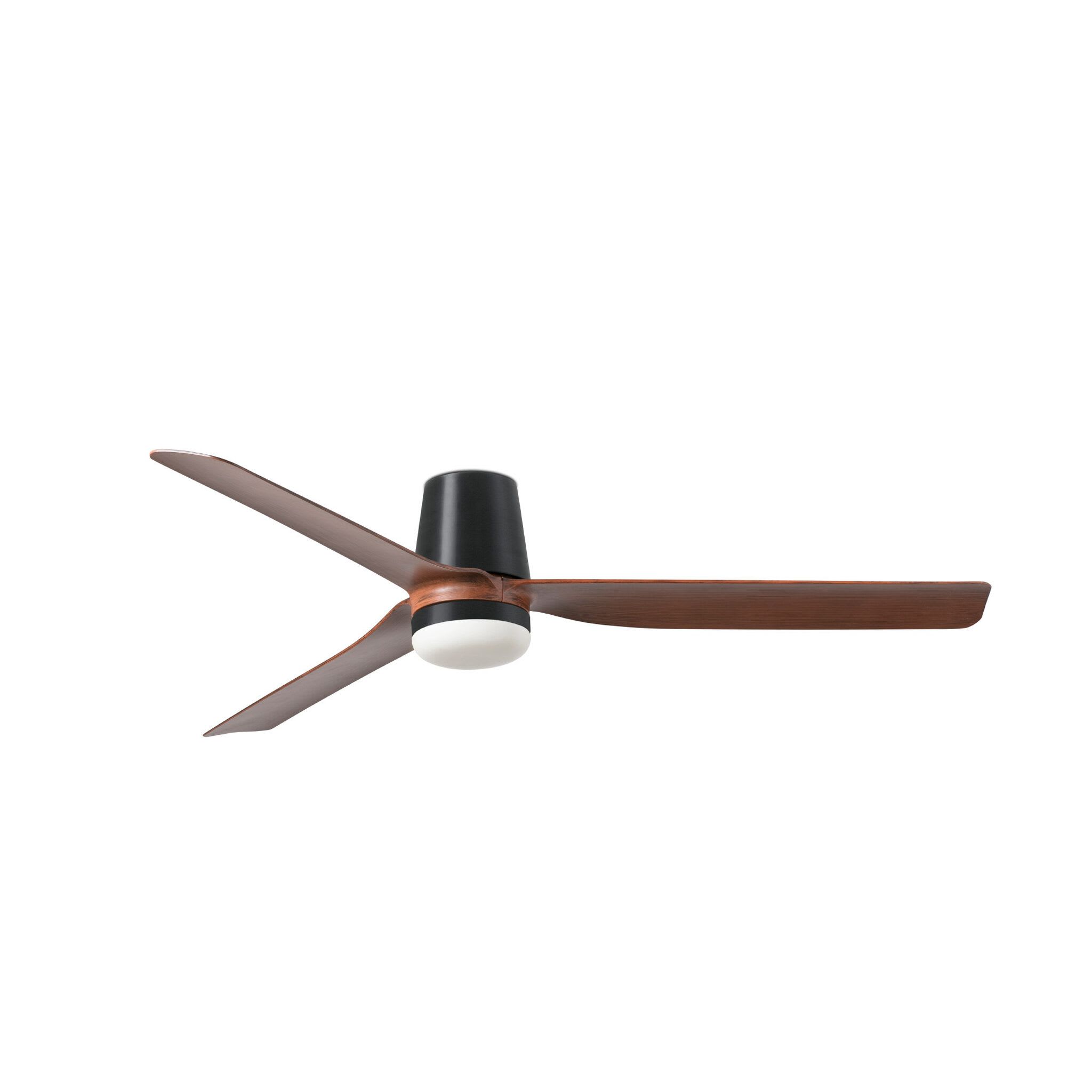 Faro - Punt Tub M Ventilateur blanc/bois clair DC smart