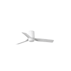 Faro - Mini Punt S LED Ventilateur noir/bois foncé DC