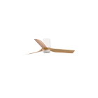 Faro - Mini Punt S Ventilateur blanc/bois clair DC