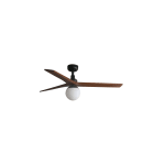 Faro - Klim M Ventilateur noir/noyer DC E27
