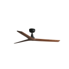 Faro - Klim M Ventilateur noir/noyer DC smart