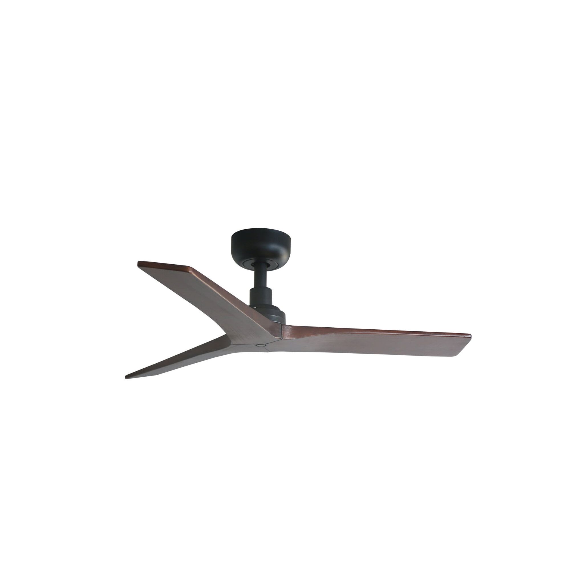 Faro - Klim S Ventilateur noir/noyer DC smart