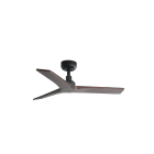 Faro - Klim S Ventilateur noir/noyer DC smart