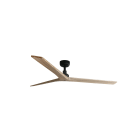 Faro - Klim L Ventilateur noir/bois chêne DC