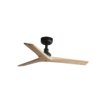 Faro - Klim S Ventilateur noir/bois chêne DC