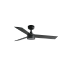 Faro - Rudder S LED Ventilateur noir/noyer smart