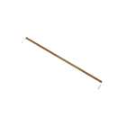 Faro - Accessoire tige d'extention 400mm Ø26 vieil or pour JUST DECO COPPER
