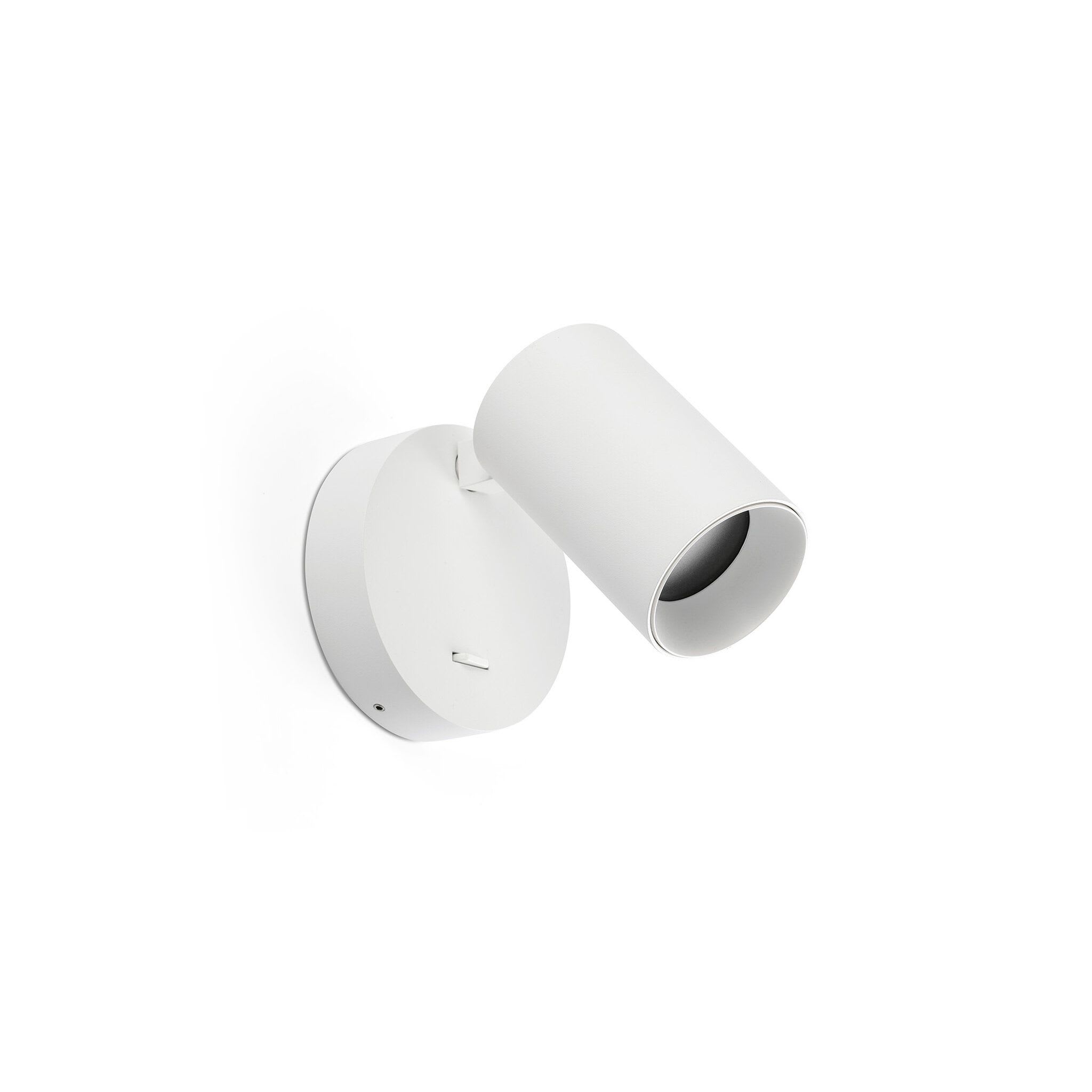 Faro - Stan Lampe applique blanche avec interrupteur